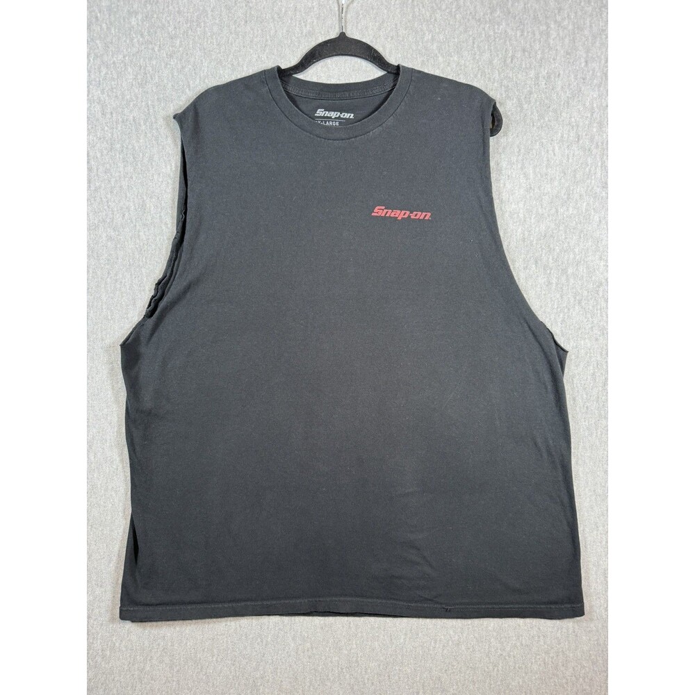 Snap-on Tools Men's 2XL Black Sleeveless T-Shirt Live Wild Ride Free Eagle